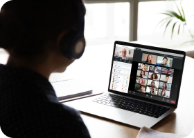 Girl with laptop